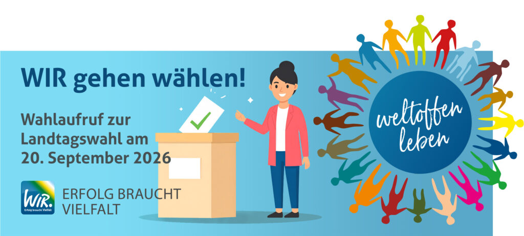 Grafik zum Wahlaufruf zur Landtagswahl 2026 in Mecklenburg-Vorpommern